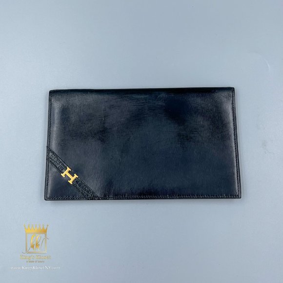 HERMES BLACK LONG WALLET - Picture 2 of 10